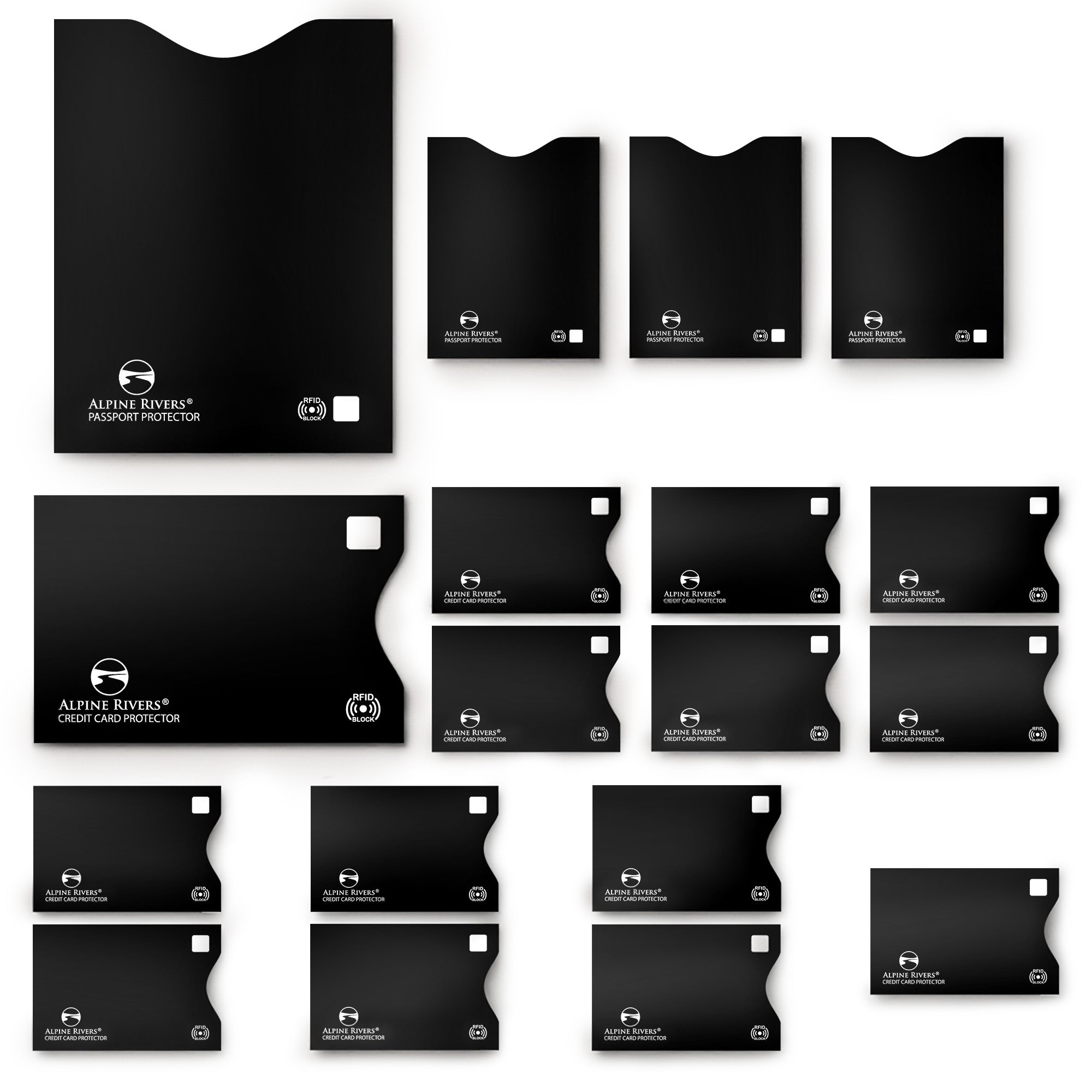 Alpine Rivers RFID blocking sleeve tuned for 13.56 MHz cards