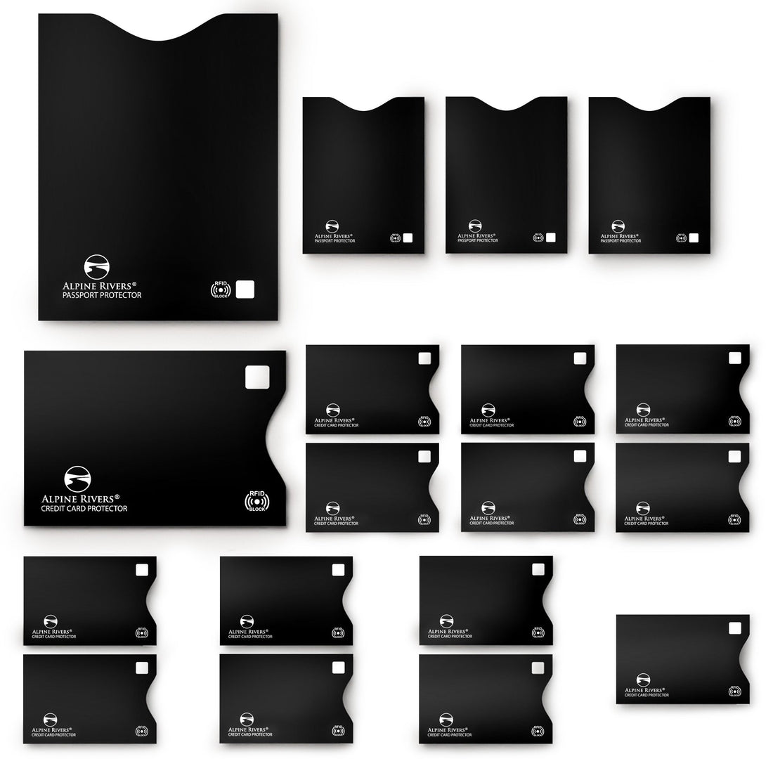 Alpine Rivers RFID blocking sleeve with contactless card