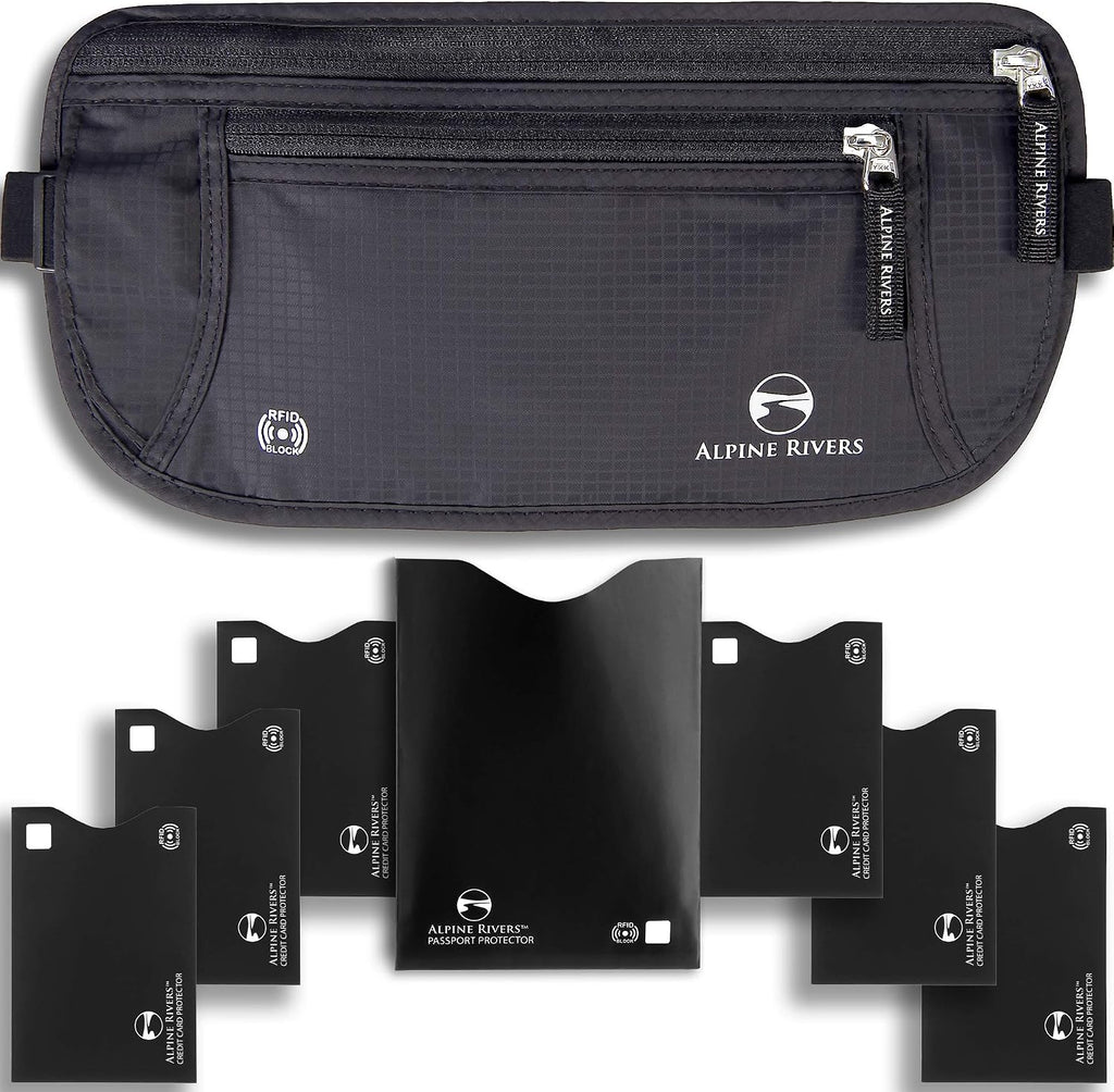 Alpine Rivers RFID money belt, official listing main image