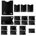 Alpine Rivers black RFID blocking sleeves, Original pack, all top-load