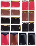Alpine Rivers multi-colour RFID blocking sleeves, Versatile pack, side-load and top-load