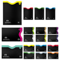 Alpine Rivers color-numbered RFID blocking card sleeves, find the right card at a glance