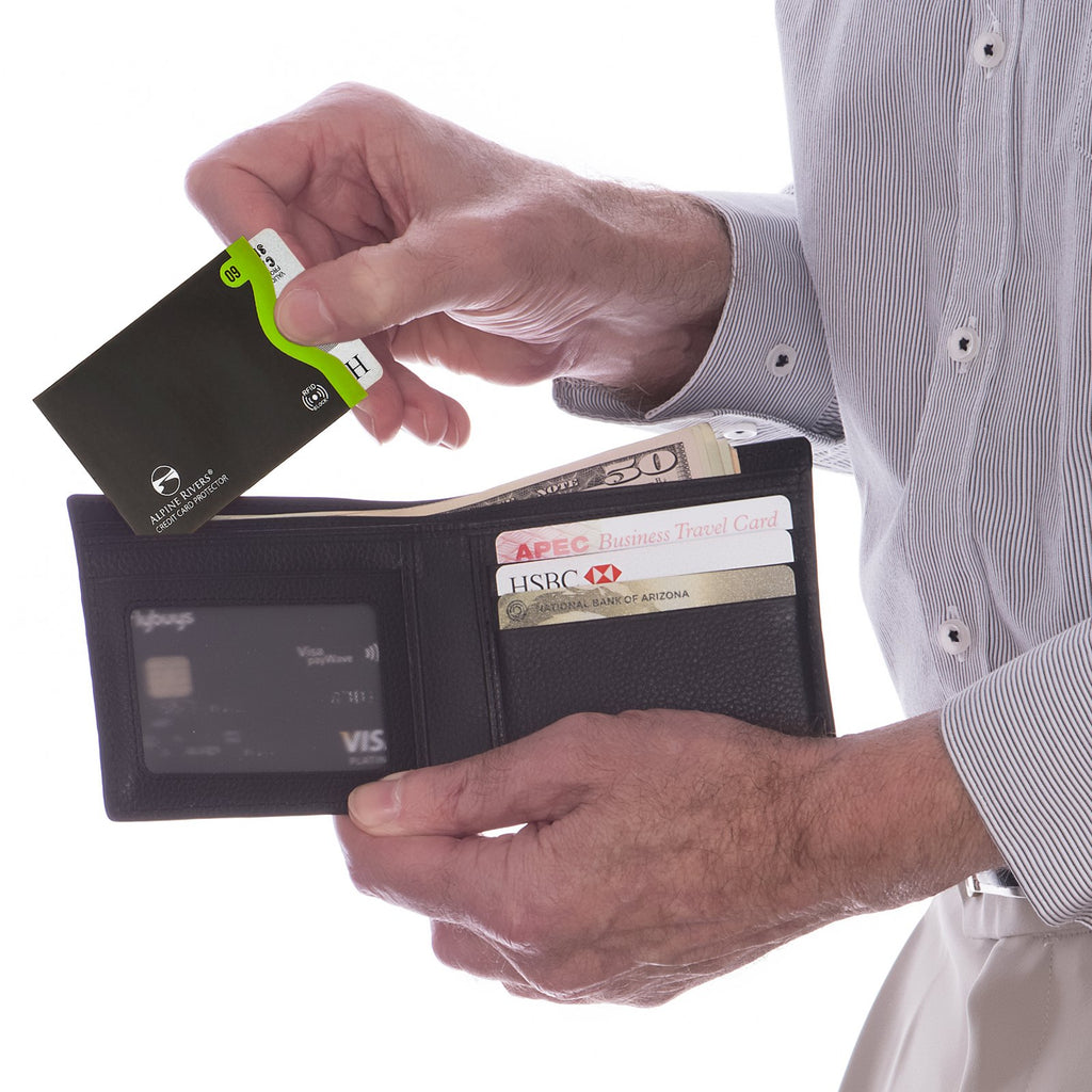 Alpine Rivers colour-coded numbered RFID sleeves, side-load and top-load